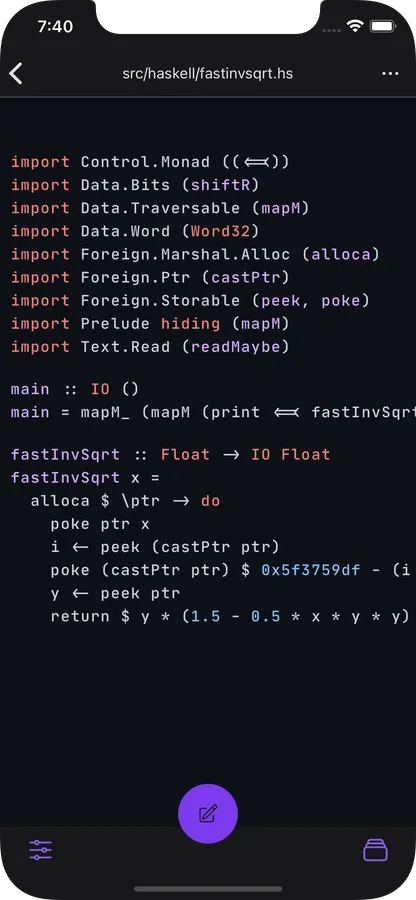 phone displaying the language
