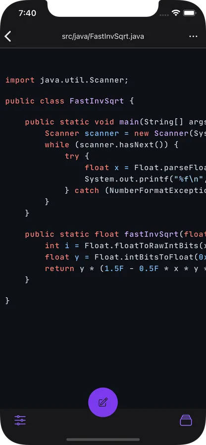 phone displaying the language