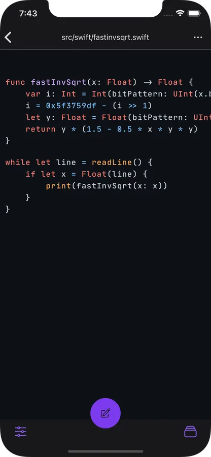phone displaying the language